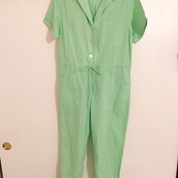 NEW Rachel Antonoff Mint Green Jumpsuit Sz L - Picture 4 of 5